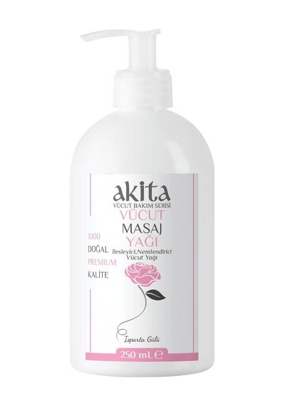 Doğal Vücut Ve Masaj Yağı Gül 250ml