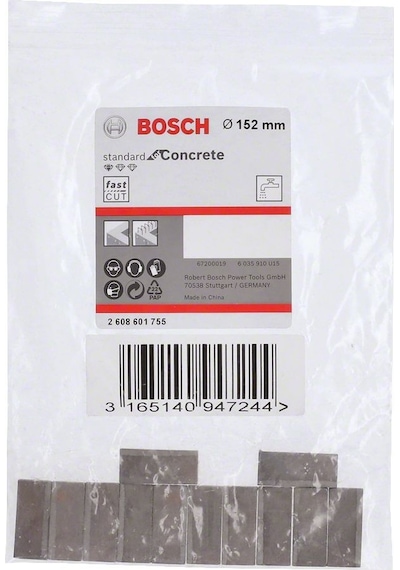 Bosch S4C Segman 152mm 1 1/4 Elmas Karot Uç 12'li - 2608601755