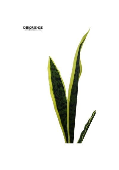 Yapay Bitki Paşakılıcı Sansevieria Demet Sarı Yeşil 65 Cm