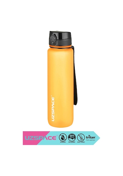 Uzspace 1000ml Soft Touch Tritan Su Matarası Turuncu Çok Renkli