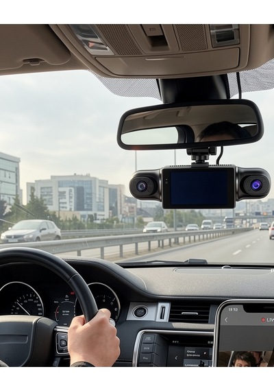 1080p Araç Kamerası Mobil Uygulama Bağlantılı G Sensörlü