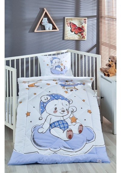 Komfort Home V30 %100 Pamuklu Silikon Elyaf Bebek Yorgan Seti