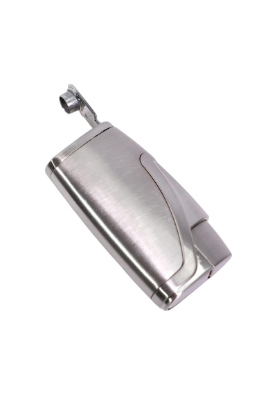 Parmida Çift Torch Pürmüz Gümüş Metal Puro Çakmağı - Tr9207
