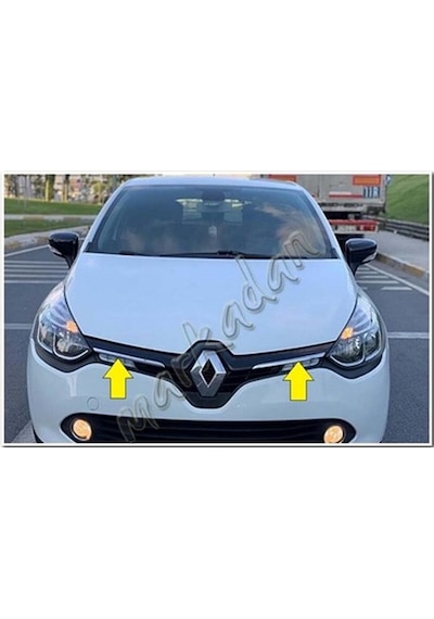 WOC Chrome Renault Clio 4 Ön Panjur 2012-2017 2 Parça Paslanmaz Ç