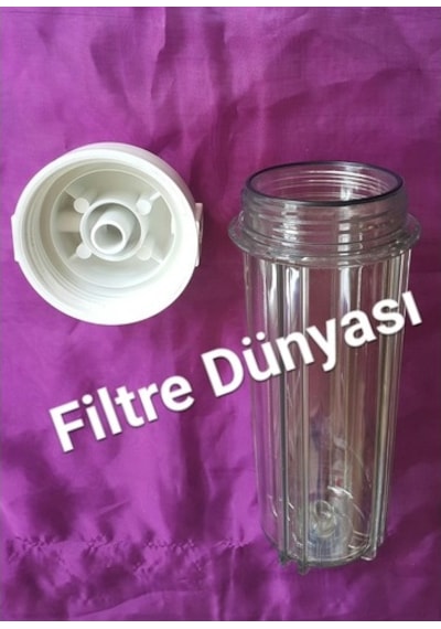 Filtre Dünyası Su Arıtma Cihazı Için 10" Şeffaf Houzing Filtre Kabı Ithal