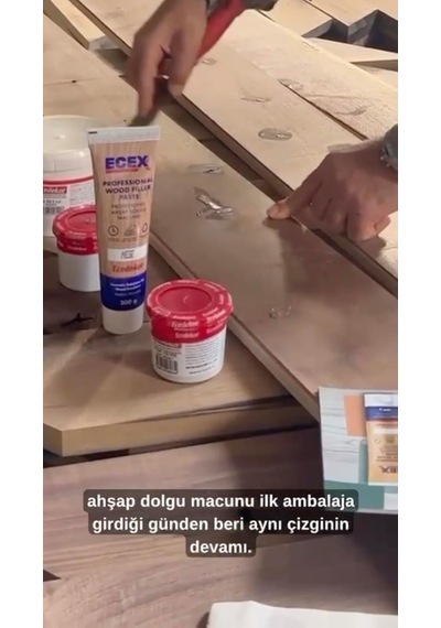 Ahşap Tamir Macunu 200 Gr Tüp Ecex - Çatlak Delik Dolgu Macunu Diğer