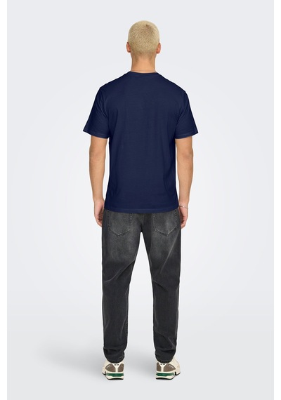 Only & Sons Erkek Onsdawson Regular Fit Kısa Kollu %100 Pamuk T-shirt 22033190 Lacivert Lacivert Only & Sons Erkek Onsdawson Regular Fit Kısa Kollu %100 Pamuk T-shirt 22033190 Lacivert Lacivert