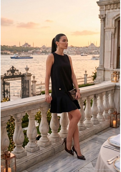 Lela Bayan Elbise 6525734 Siyah