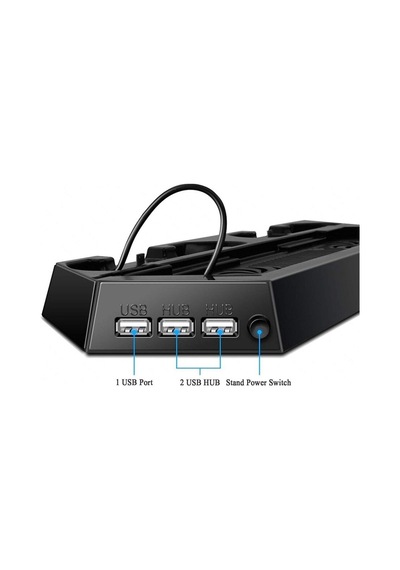 Ps4 Fat-ps4 Slim-ps4 Pro Joystick Kol Şarjlı Multifonksiyonel Fanlı Dikey Stand