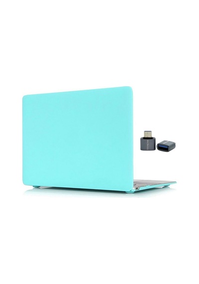 Macbook Air Kılıf M1 Çip Mat Flu A1932 A2179 A2337 2018-2020 Modeli İle Uyumlu Bebe Mavisi