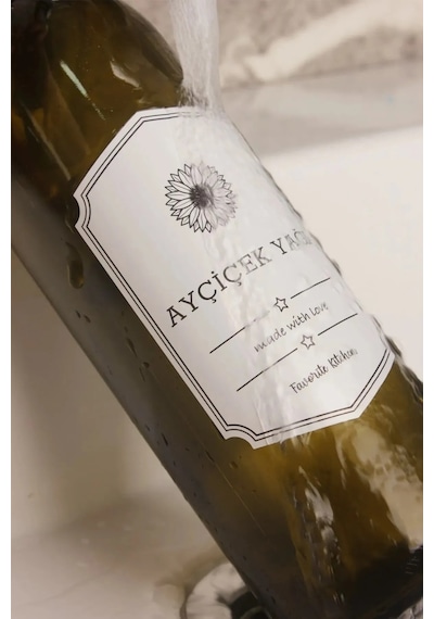 Ahşap Standlı Zeytinyağı ve Sıvıyağ Şişesi Damlatmaz Yağdanlık 2'li 750 ML
