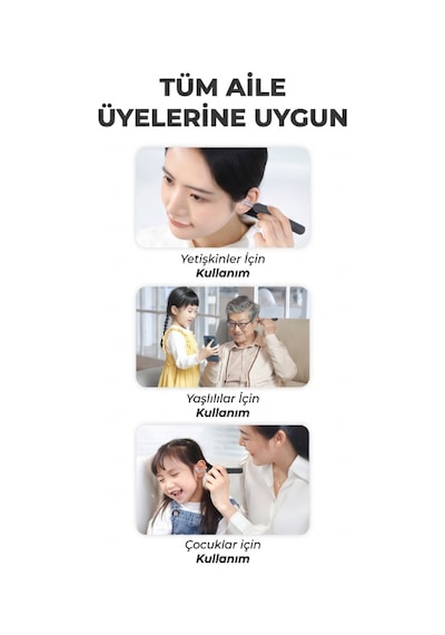 Büro Ev Ofis Personel Kulak Bakımı İçin Akıllı Kulak Temizleme Aparatı Gri