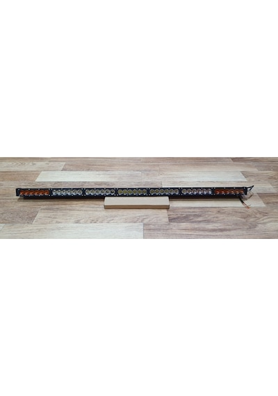 Ducki 112Cm Tek Sıra Düz Beyaz-Yanlar Sarı (210W) Yayıcı + Delic