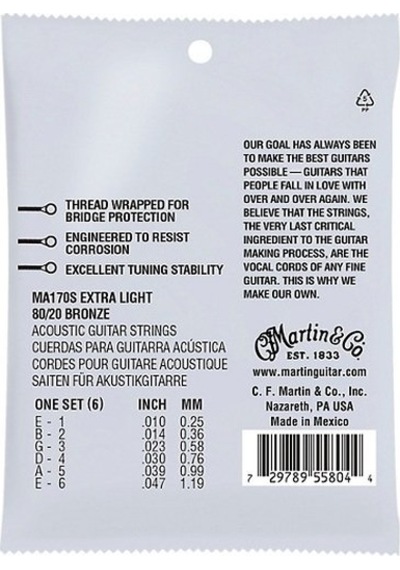 Martin Ma170S Marquis Silked 80.20 Bronze Authentic Extra Light