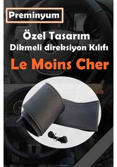 Ford Fiesta Oto Direksiyon Kılıfı Siyah Dikiş Estetik Görünüm