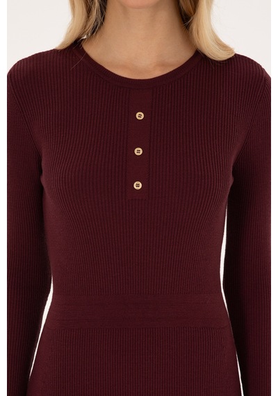 U.s. Polo Assn. Kadın Plum Elbise Triko 50314806-vr177 New Plum