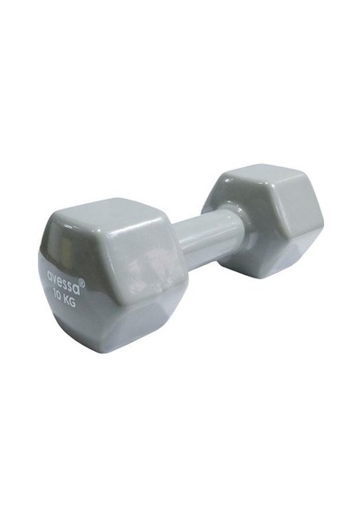 Avessa 10 Kg Vinly Kaplama PVC Açık Gri Dambıl