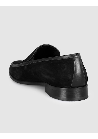 Cabani Premium Deri Siyah Erkek Loafer