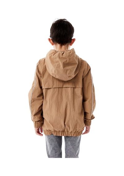 Benitto Kids Erkek Çocuk Kapüşonlu Yağmurluk 51362 Bej