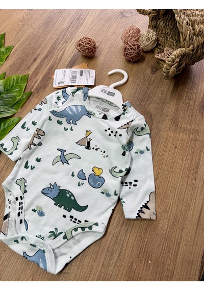 Hello Baby Dinozor Body Yeşil