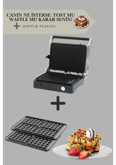 Primo Tost Makinesi Waffle Plakası Yapışmaz Plaka Makinası Uyumlu