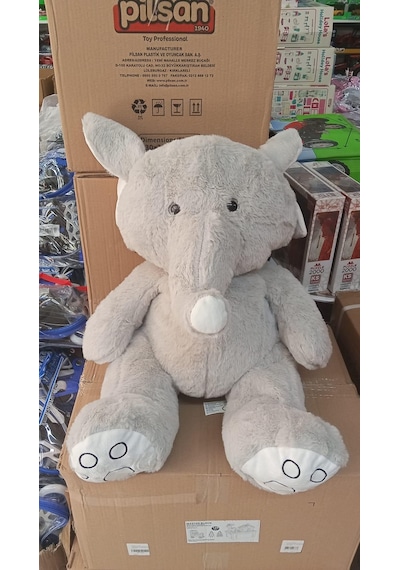Oyuncak Peluş Fil Uyku Arkadaşım 60 Cm Pelüş Çok Renkli
