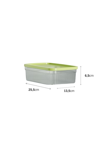 3'lü Buzdolabı Organizer Saklama Kabı Buzdolabı Düzenleyici 3x1.80 L Çok Renkli