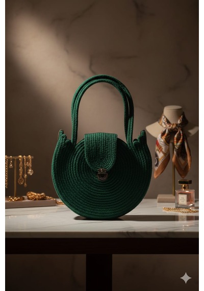 Loom Collection Kadın Kol Çantası Acı Yeşil