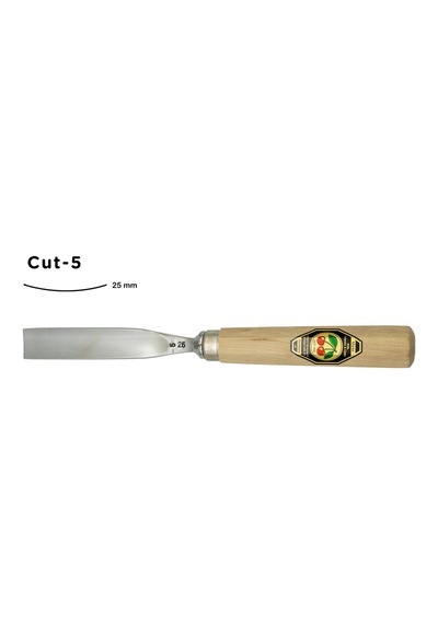 Kirschen Düz Oluklu Ağız Oyma Iskarpelası Cut5 - 25Mm