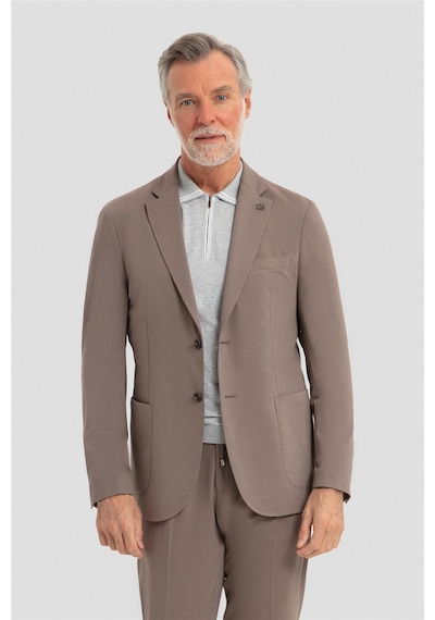 Sabri Özel Erkek Vizon Dar Kesim Slim Fit Modal Kumaş Mono Yaka Lastikli Bel Astarsız 6 Drop Takım Elbise Sabri Özel Erkek Vizon Dar Kesim Slim Fit Modal Kumaş Mono Yaka Lastikli Bel Astarsız 6 Drop Takım Elbise
