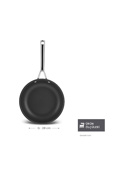 Karaca Plasma Steel 316+ 3Ply Yanmaz Yapışmaz Çelik Tava 28 cm