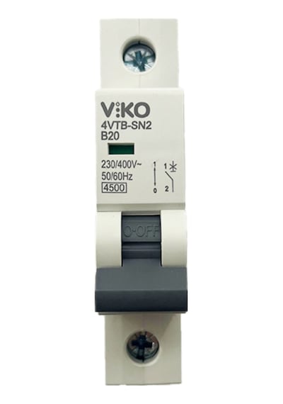 Viko B20 1x20a Sigorta Tek Fazlı Devre Koruma Anahtarı
