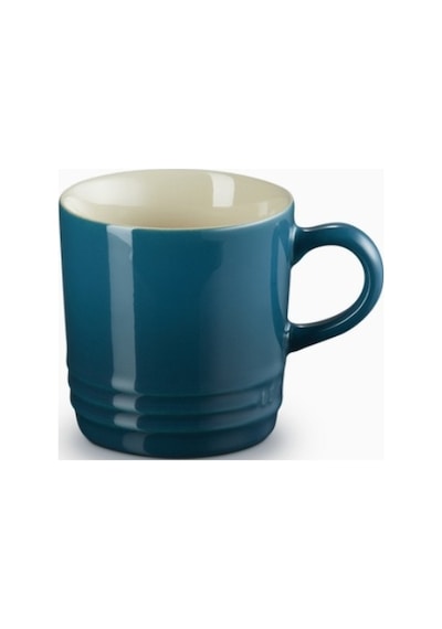 Le Creuset Seramik Cappuccino Kupası Lüks Ve Zarif Kupalar Koyu Turkuaz 11