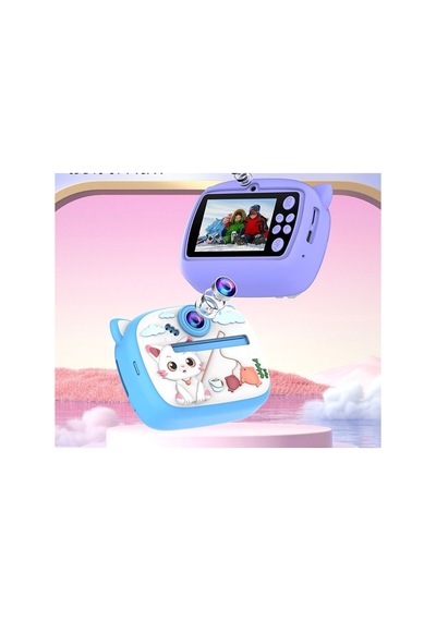 Çocuk Dijital Kamera Kedi Temalı Termal Yazıcılı 2.4 İnç Ekran Fotoğraf Video Selfie 3 Oyunlu Anında Baskı Makinesi Print Kamera Çift Kamera, Silikon Kılıf Çocuk Dijital Kamera Kedi Temalı Termal Yazıcılı 2.4 İnç Ekran Fotoğraf Video Selfie 3 Oyunlu Anında Baskı Makinesi Print Kamera Çift Kamera, Silikon Kılıf