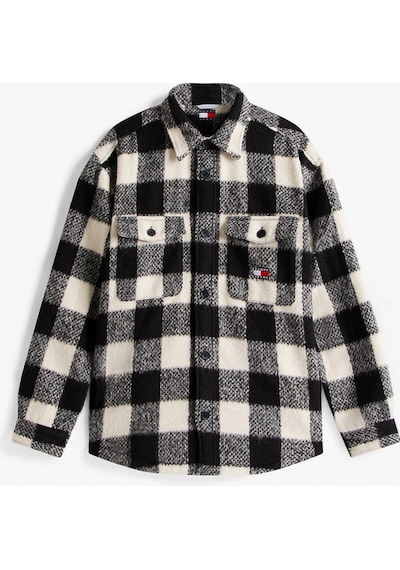 Tommy Hilfiger Tjm Ekoseli Erkek Siyah Gömlek Dm0dm22013bds Siyah