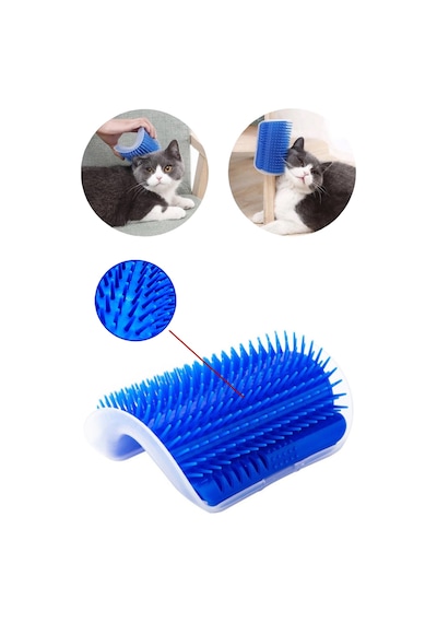Thentech Duvara Sabitlenen Kedi Kaşınma Aparatı Mavi