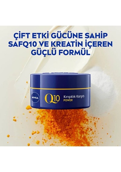 Nivea Q10 Cilt Sıkılaştırıcı Kırışıklık Karşıtı Yüz Gece Kremi 50ml