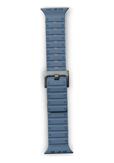 Newface Apple Watch 42mm Magnus Mıknatıslı Silikon Kordon - Mavi Açık Mor