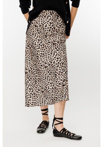 On Kadın Etek 24kon44203 Leopar