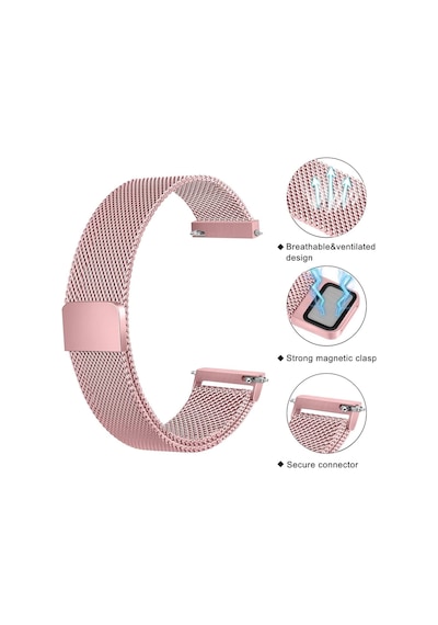 Xiaomi Watch S4 / S3 / S2 / S2 Pro / S1 Active / S1 Uyumlu Manyetik Metal Hasır Örgü Kordon