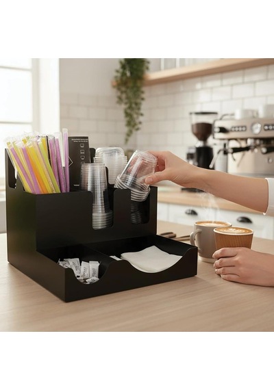 8 Bölmeli Karton Bardak Ve Kapak Organizer Standı Diğer