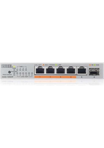 5port Xmg-105hp 2.5-gıgabıt 1-sfp 70w Poe Yönetilemez Swıtch