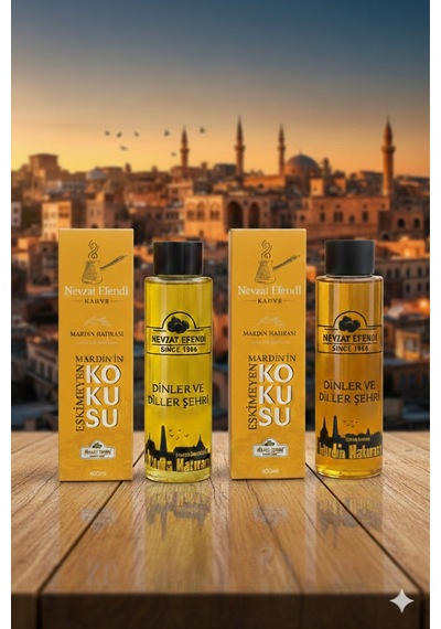 Nevzat Efendi Sarı Kolonya + Tütün Kolonyası Mardin Hatırası Özel Set 2 x 400 ML