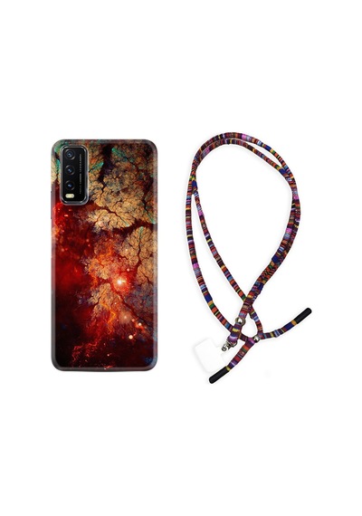 Vivo Y20 Kılıf Rasta Boyun Askılı Yeryüzü 1764