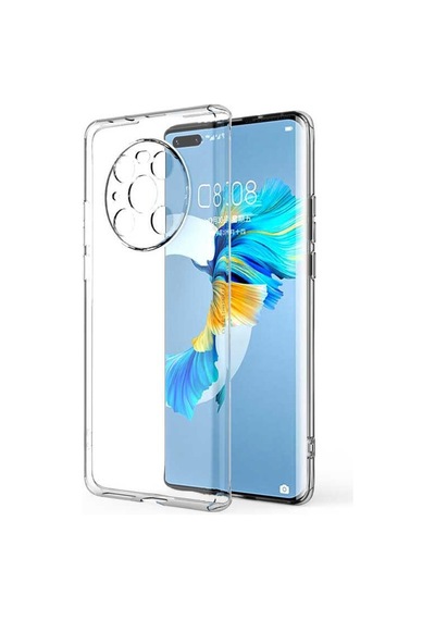 Huawei Mate 40 Pro Kilif Kamera Korumali Seffaf Süper Silikon Kap 508799144