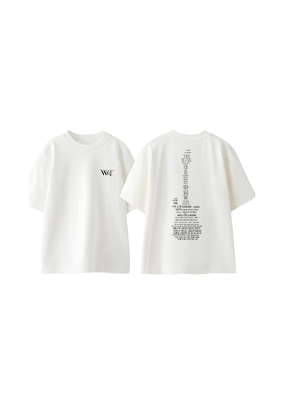 Thewert Pink Floyd Gitar Tasarım Sırt Baskılı Pamuk Beyaz Oversize T-shirt