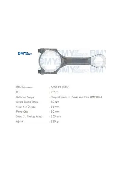 Piston Kolu Boxer Iii-v347 Puma Kisa-ducato Iii