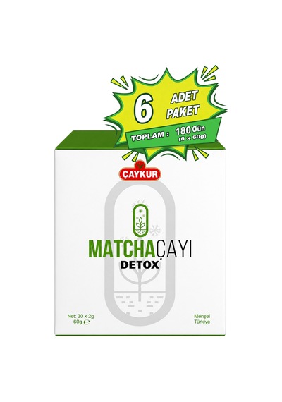 Matcha Detox Çayı 30x2gr Net 60gr Altılı Paket