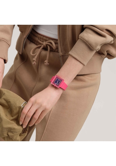 Swatch So34r700 Squarely Berry Kadın/erkek Kol Saati Renkli