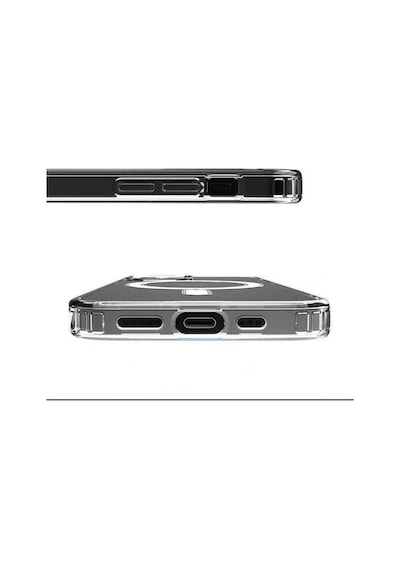 Apple iPhone 14 Uyumlu Kılıf Magsafe Wireless Kablosuz Şarj Destekli Sararmaz Şeffaf Darbe Emici Kapak